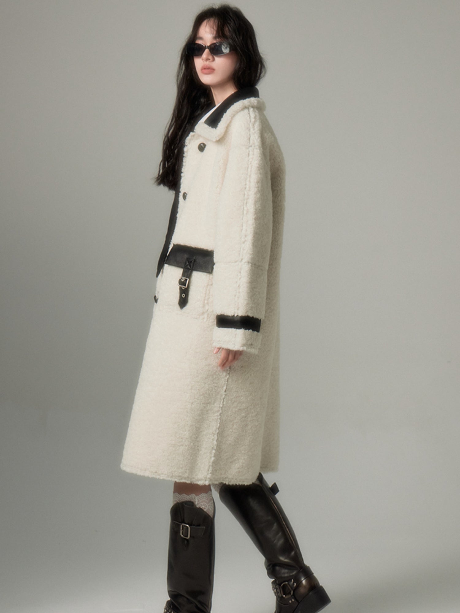 BoA &amp; Leather reversible Coat