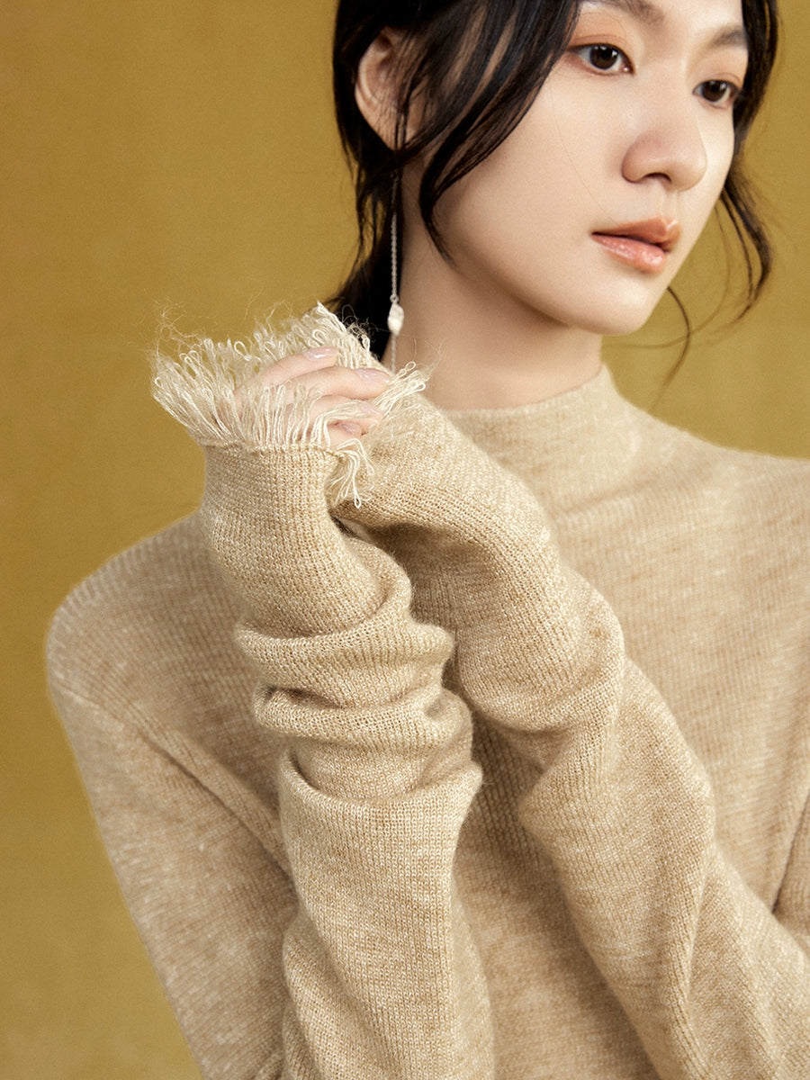 Bottle-neck Delicate Warm Layer Sweater