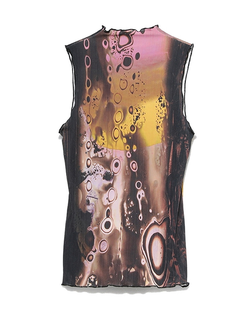 UNIQUE MARBLE TIGHT THIN SLEEVELESS TOPS