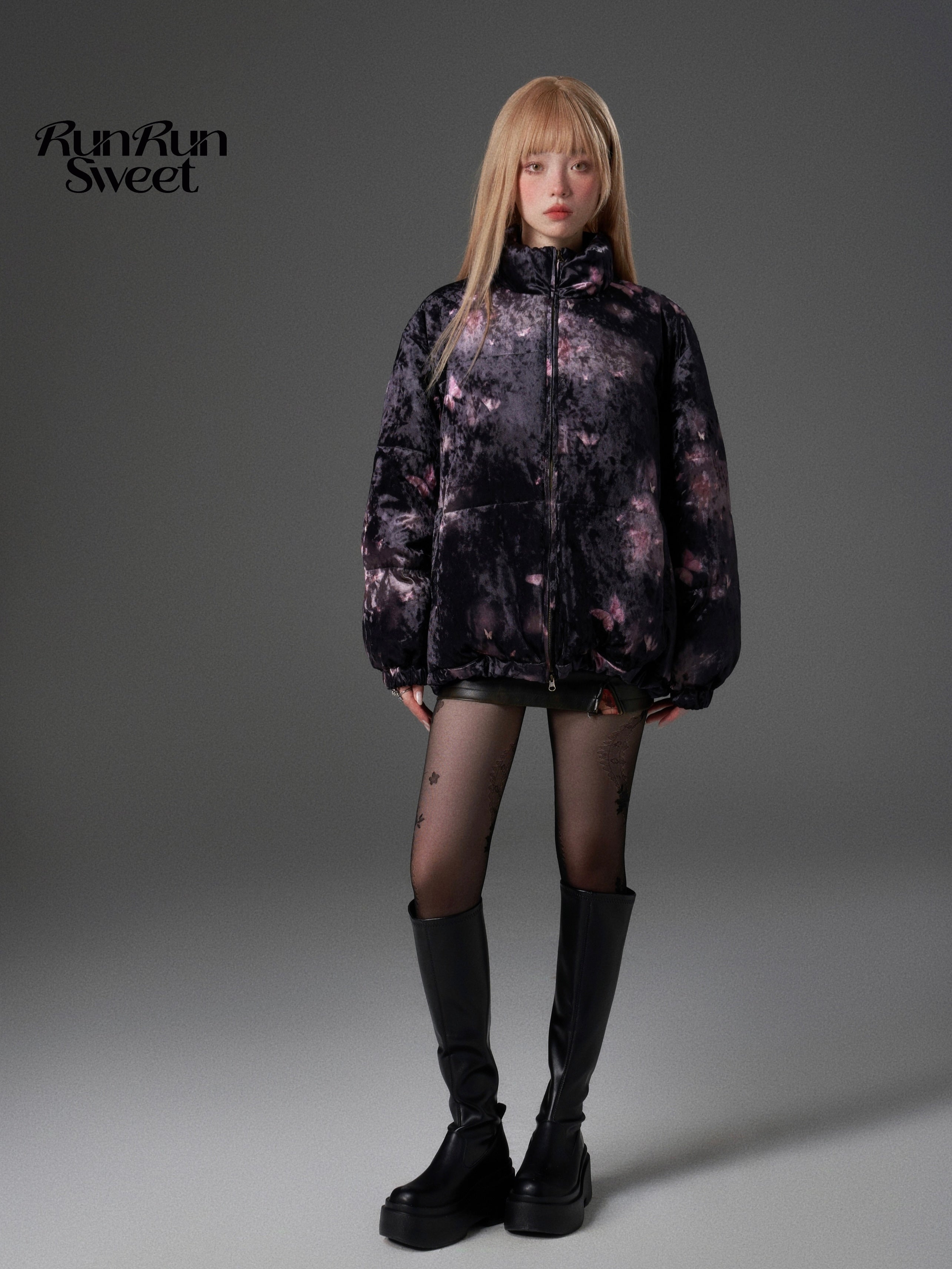 Schmetterlingsjacke aus Samt -Velvet Butterfly Down