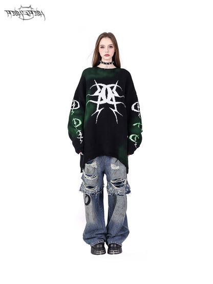 Moon Graffiti OverSize Street Sweater