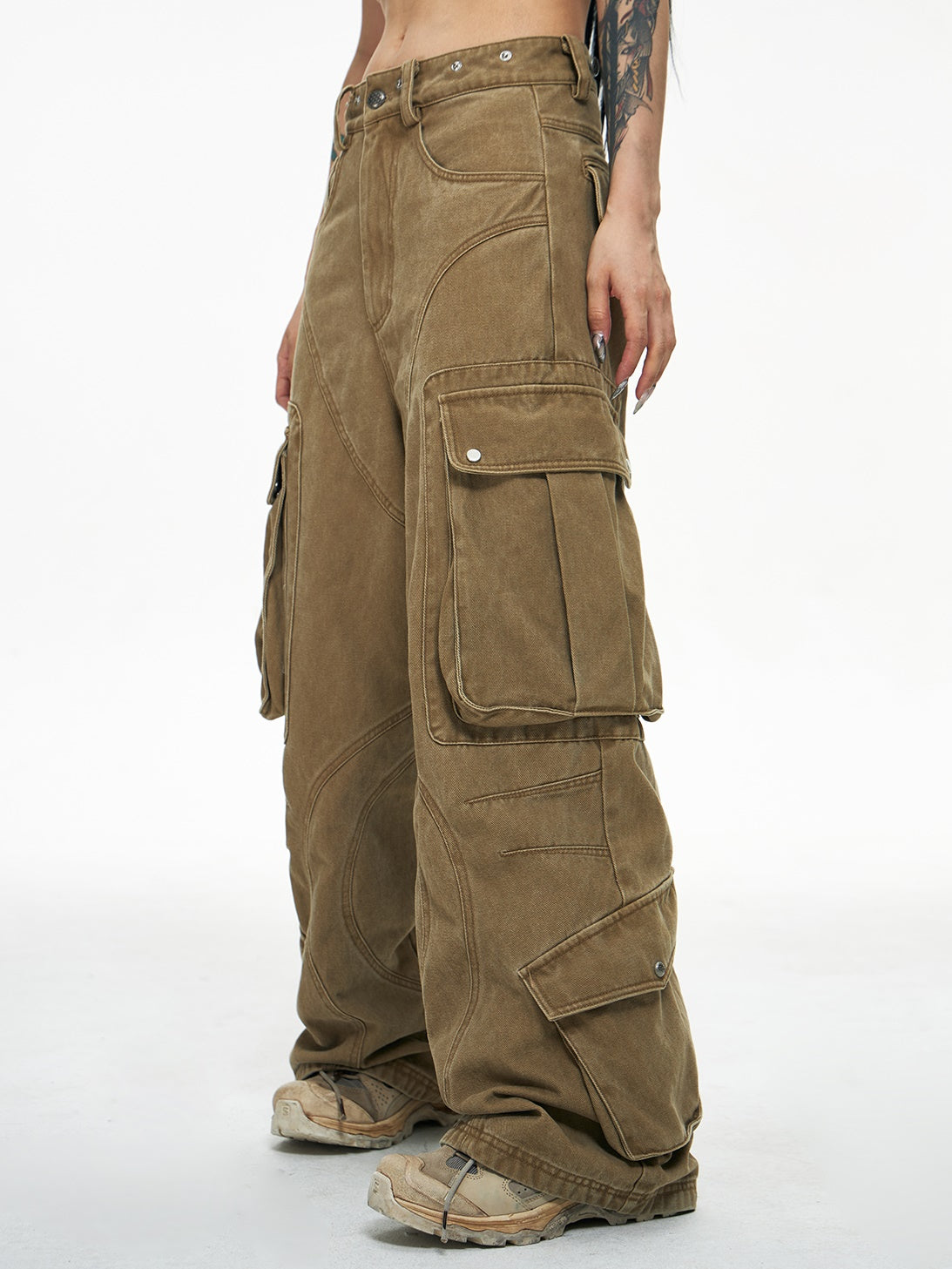 Detachable Multi-pocket Work Pants