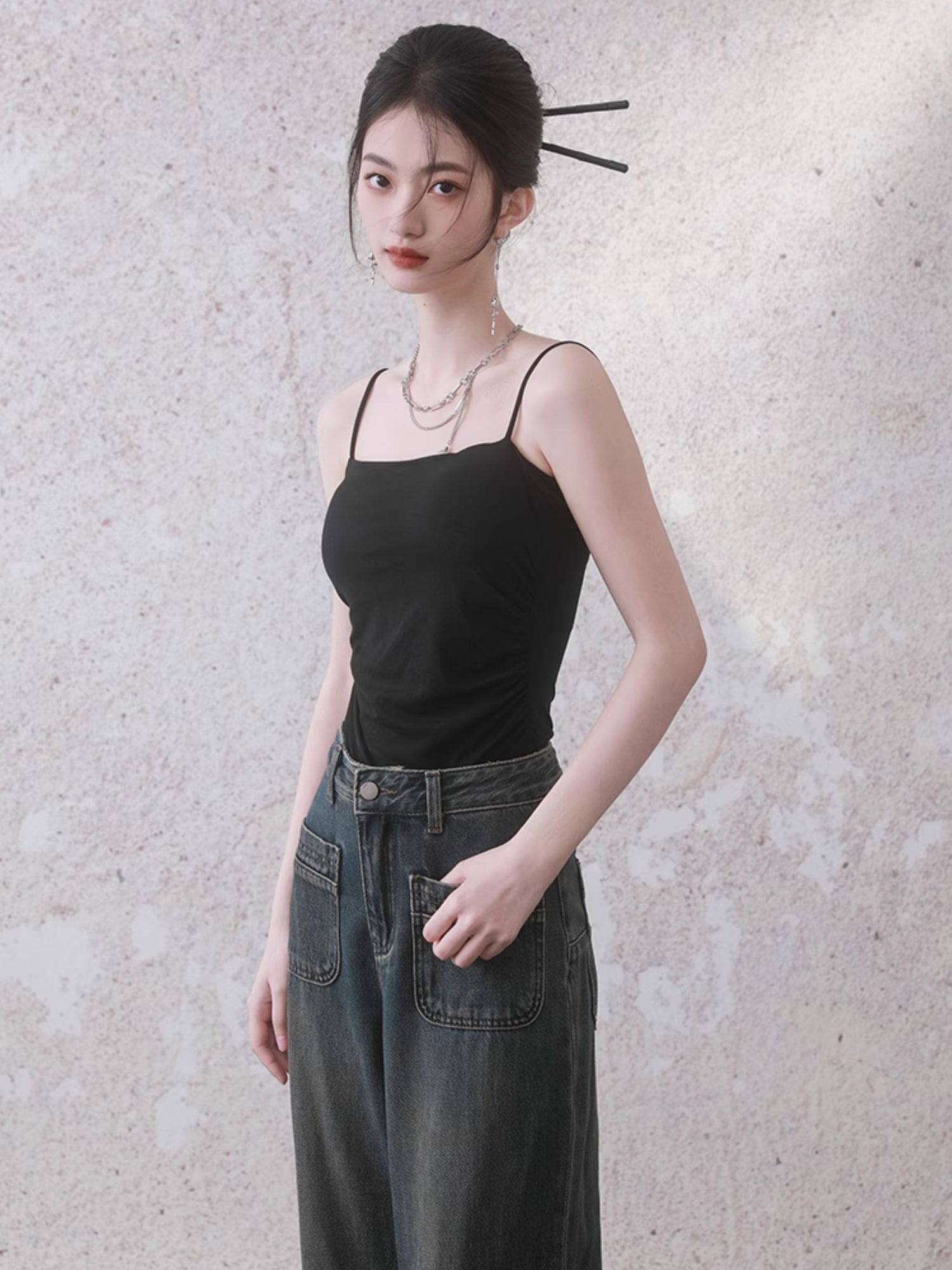 Simple Camisole With Pad