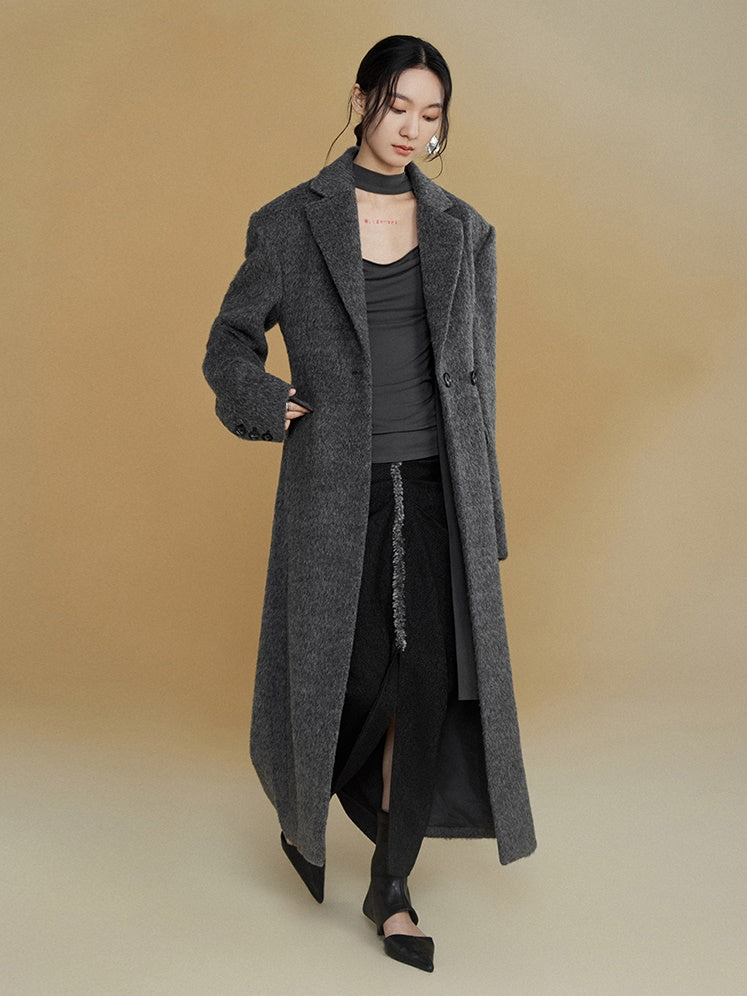 One button 2025 wool coat