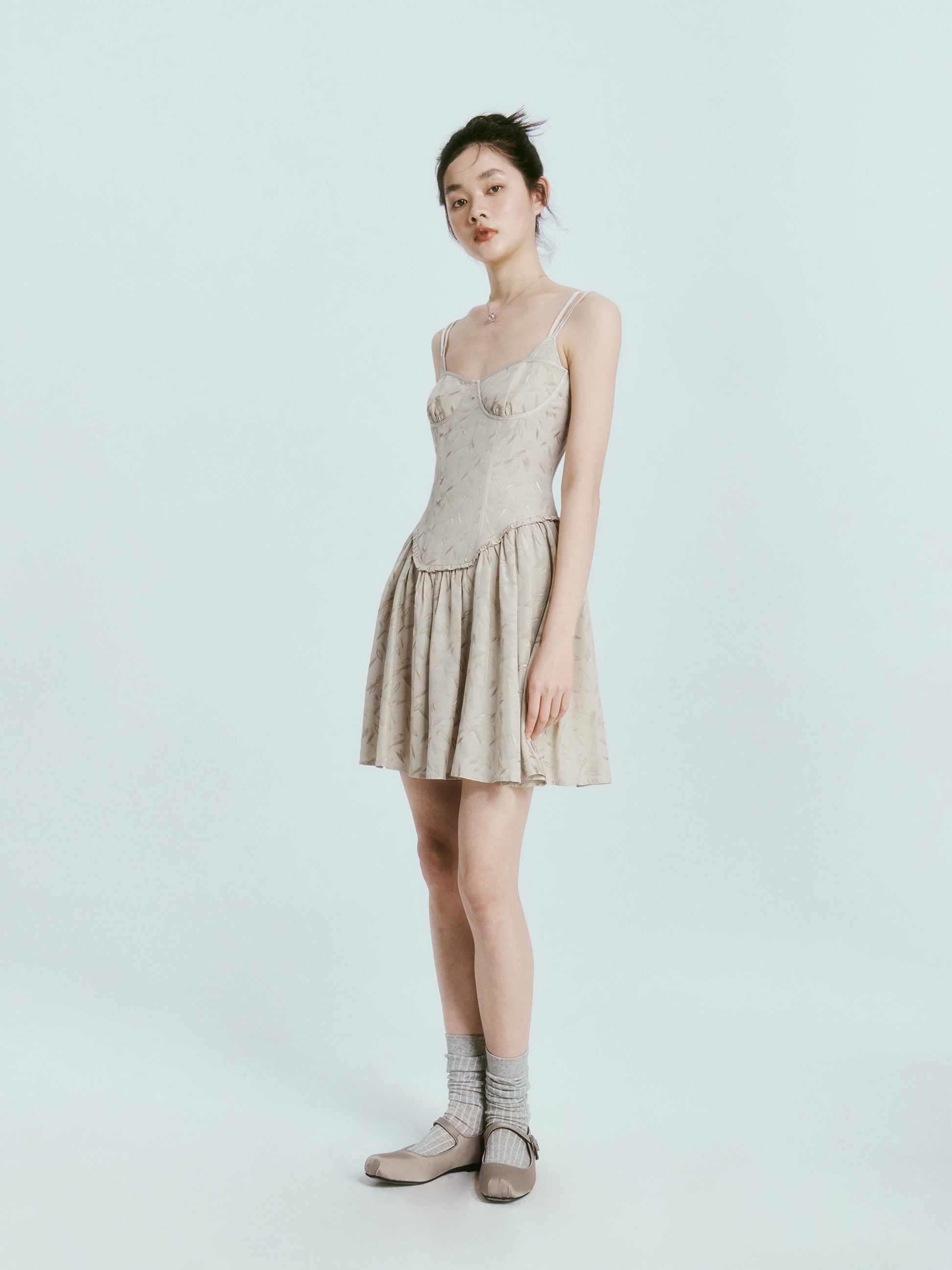 Jacquard Classical Slip Dress