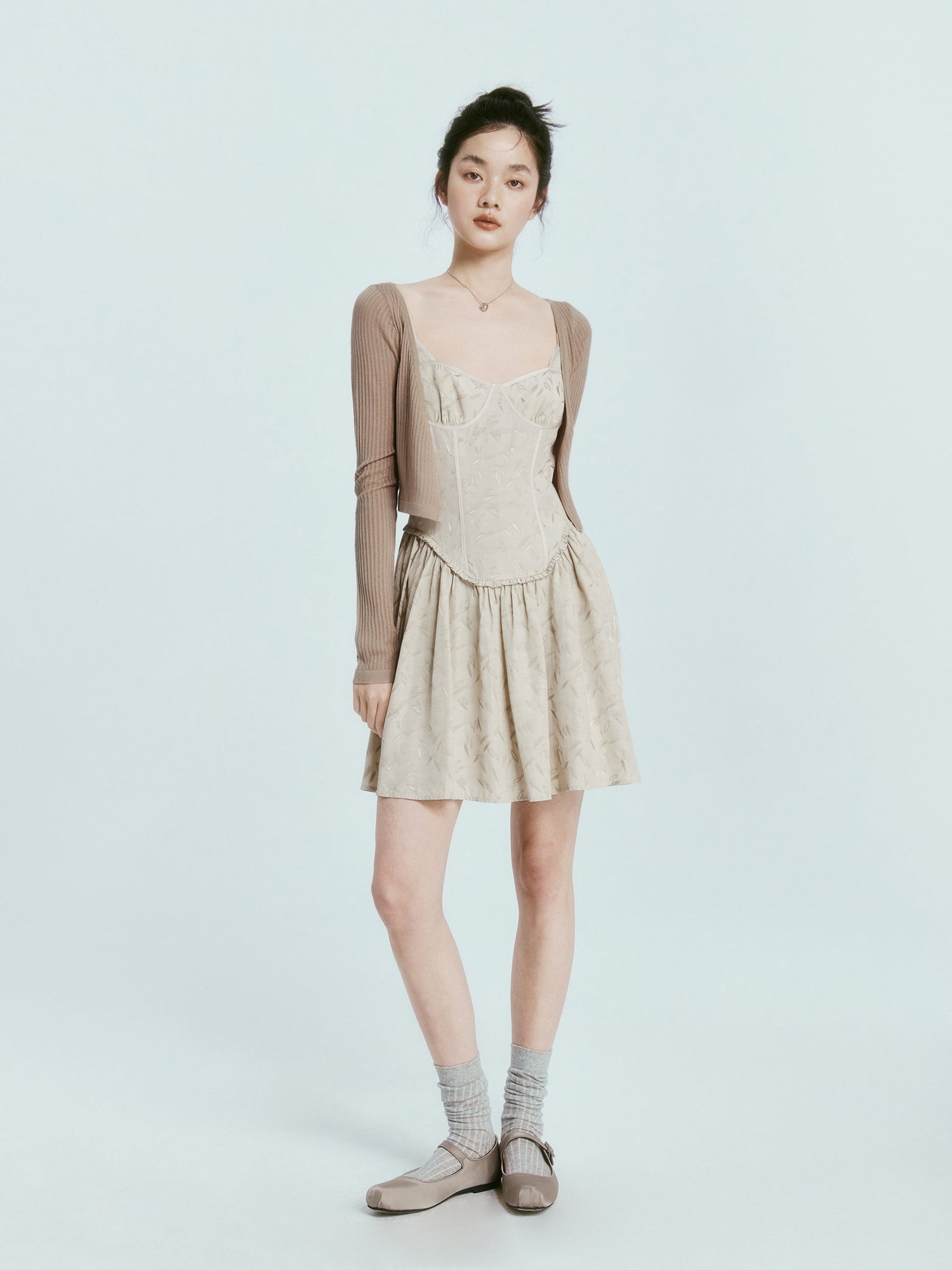 Jacquard Classical Slip Dress