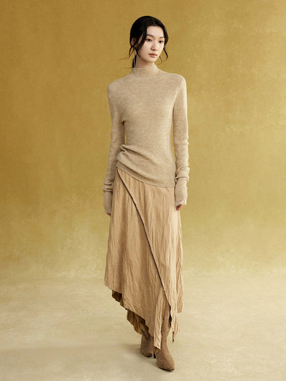 Bottle-neck Delicate Warm Layer Sweater