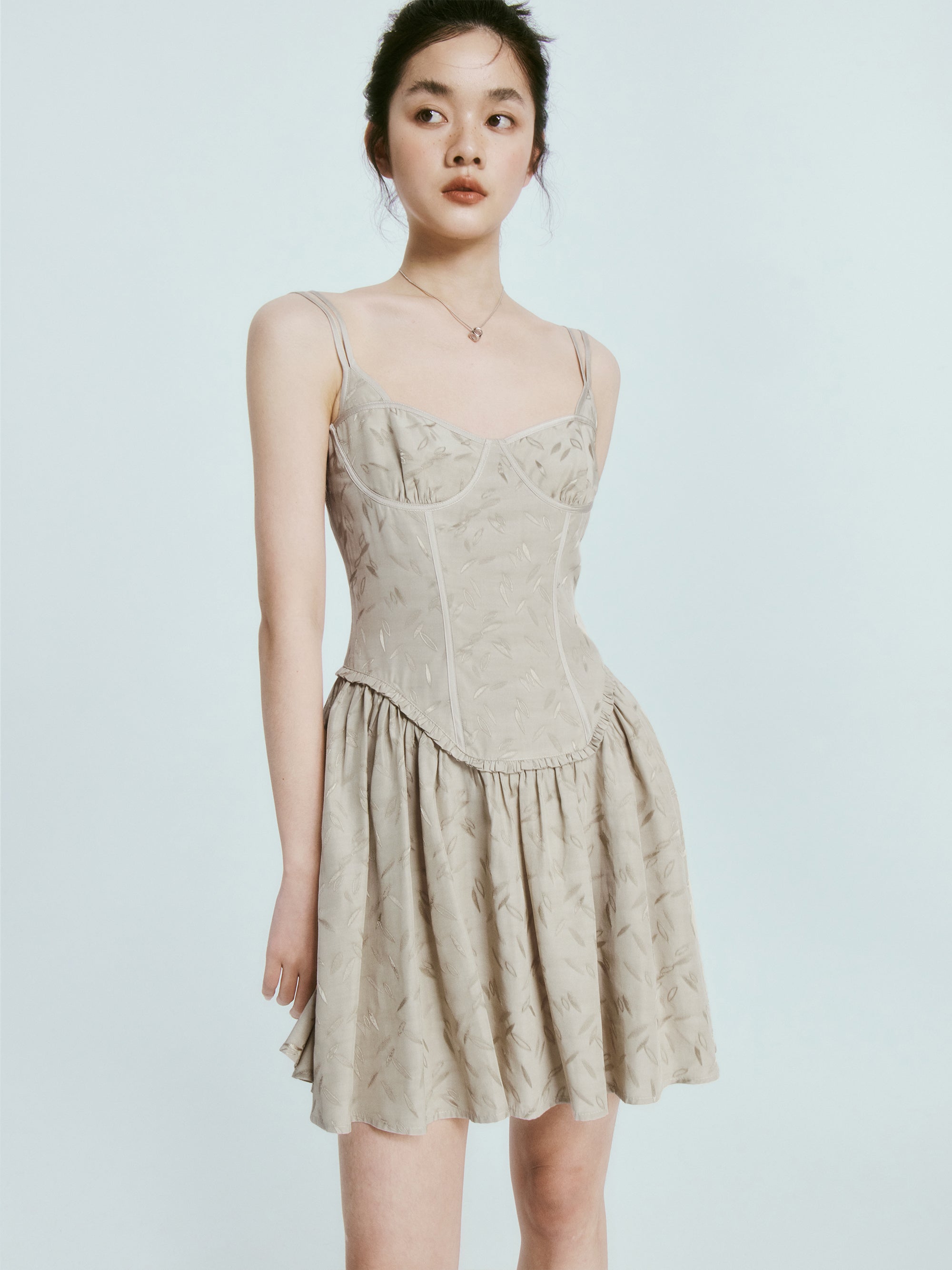 Jacquard Classical Slip Dress