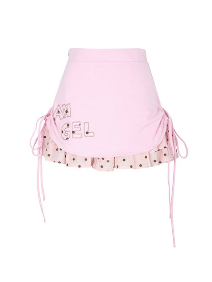 Embroidery Pleated Cake Skirt