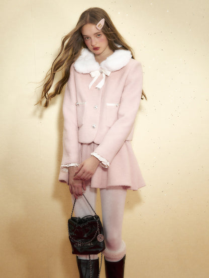 Furlar Short Jacket &amp; High Wareed Gather Skirt