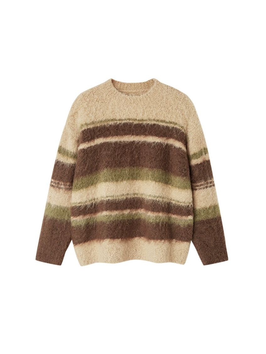 Border Soft And Waxy Loose Sweater