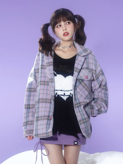 Hollow Love Jacquard Pullover Sweater