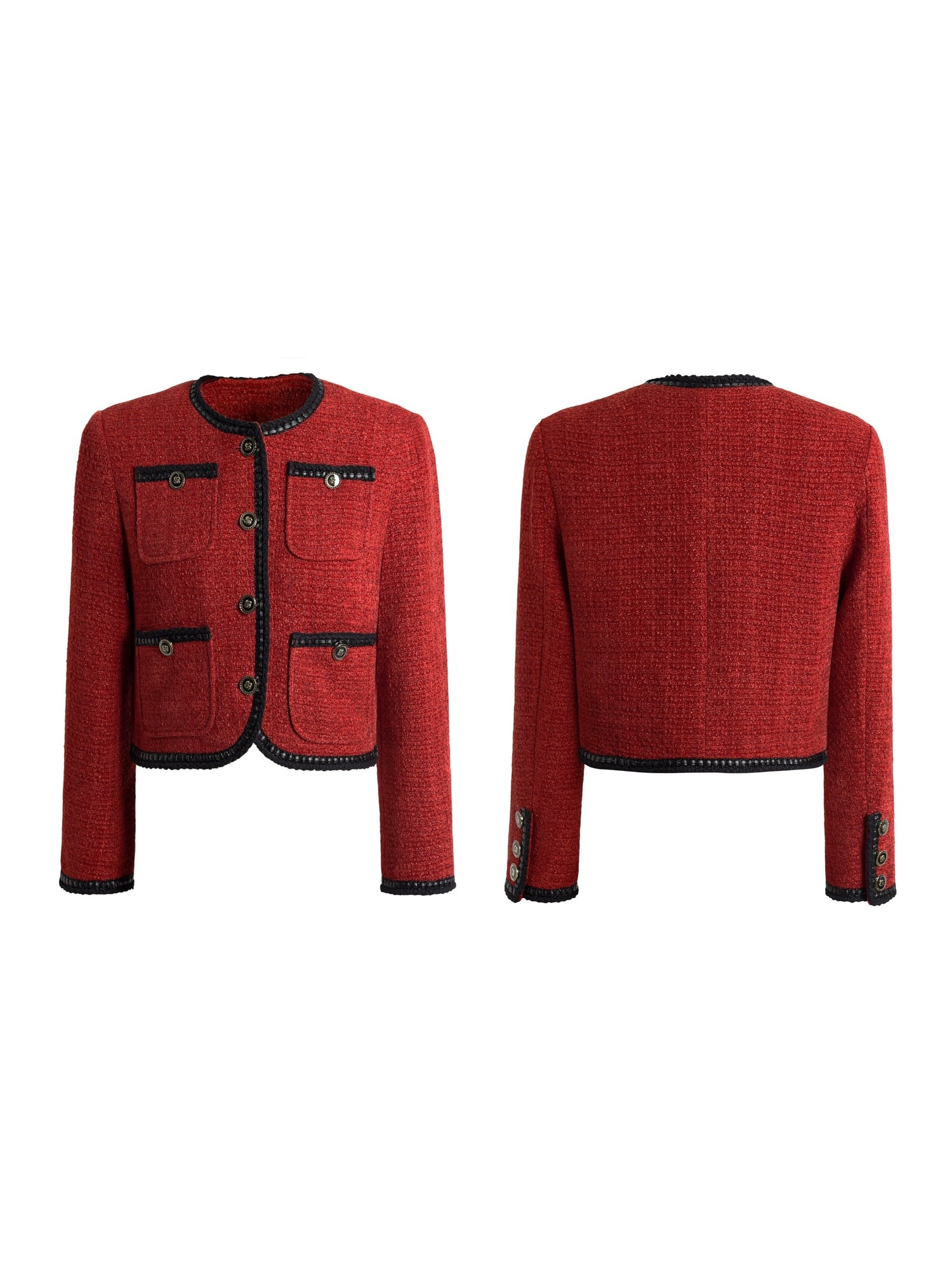 Veste courte de style tweed