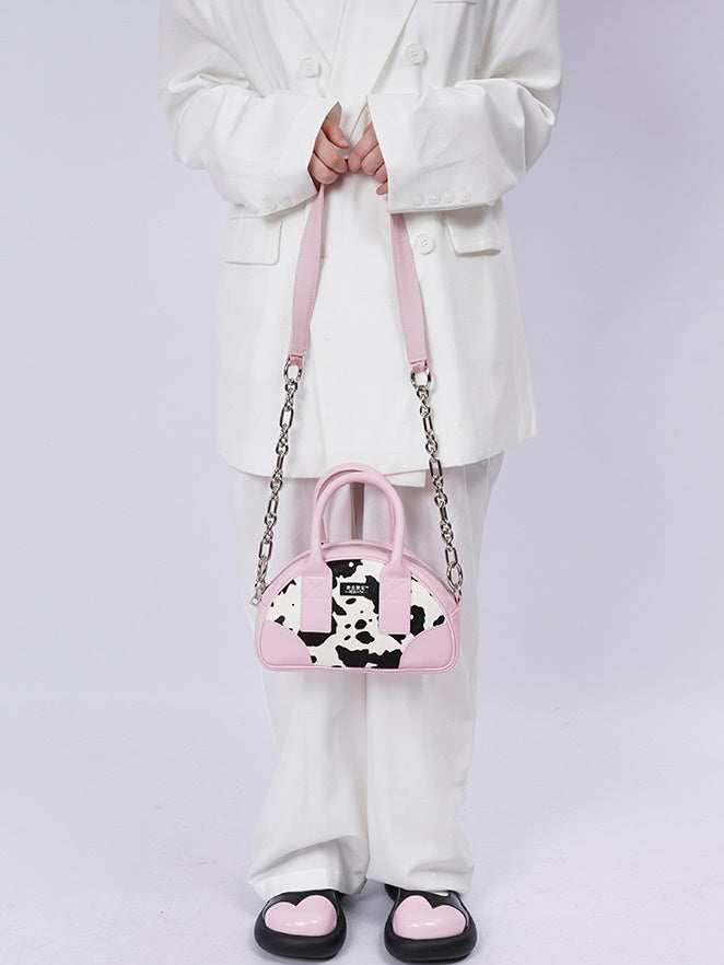 Cow print von online dutch bag