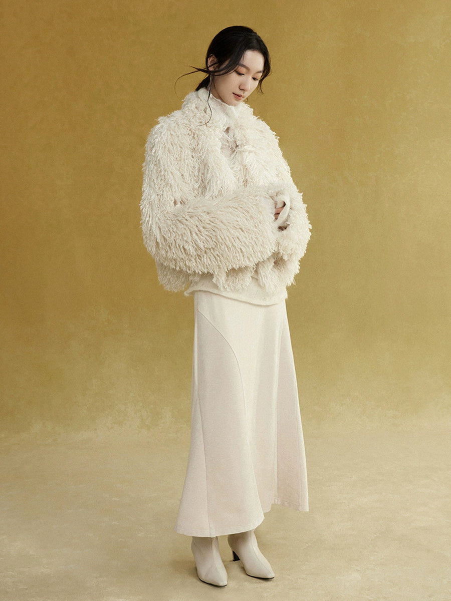 Short Eco-friendly Fur Fluffy Coat