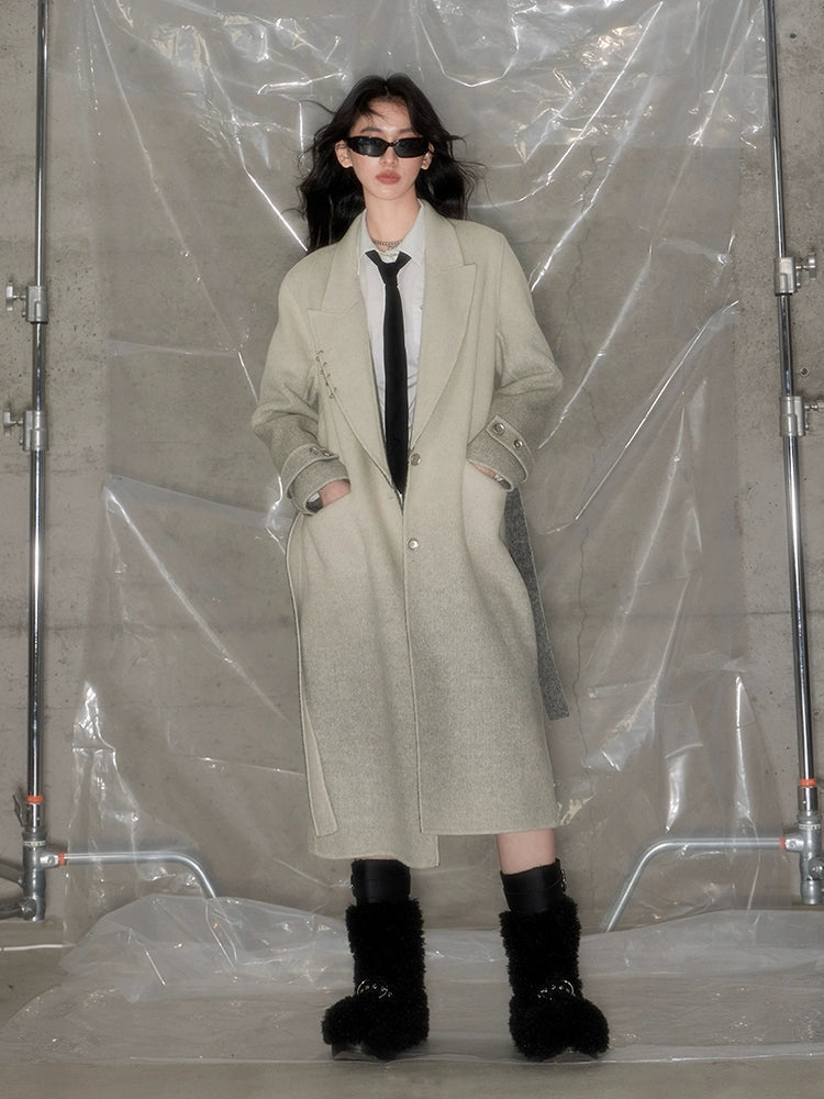 Gradient Mid-length Coat