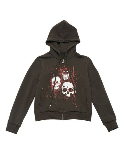 Street-Nietabdruckzip-up-Hoodie