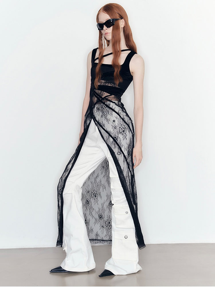 layered slip dress Save a cool layering trick Wearing just a slip dress can sometimes feel a bit too bare for me