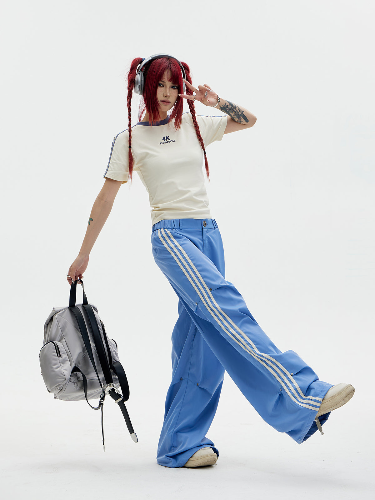 Side Line Loose Track Pants