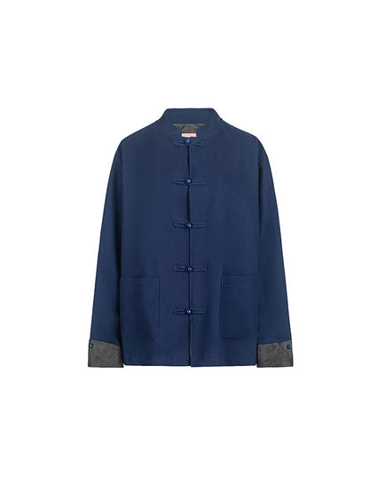 China Retro Mao-Collar Ovresize Jacket