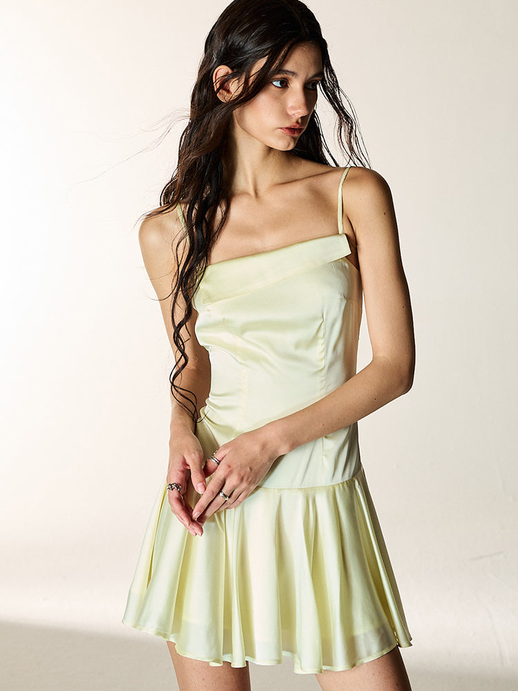 Satin Camisole Short Dress