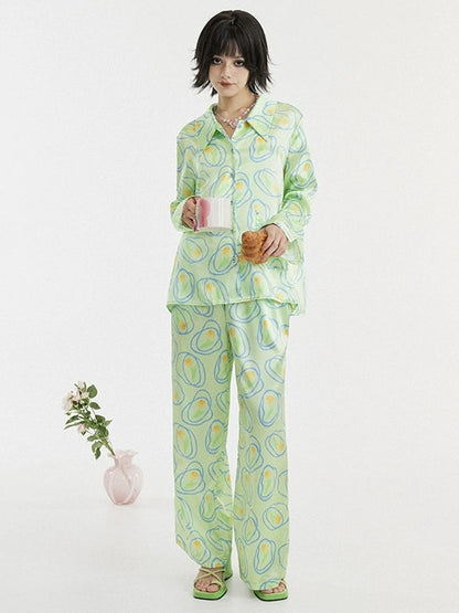 Tulip Print Pajamas