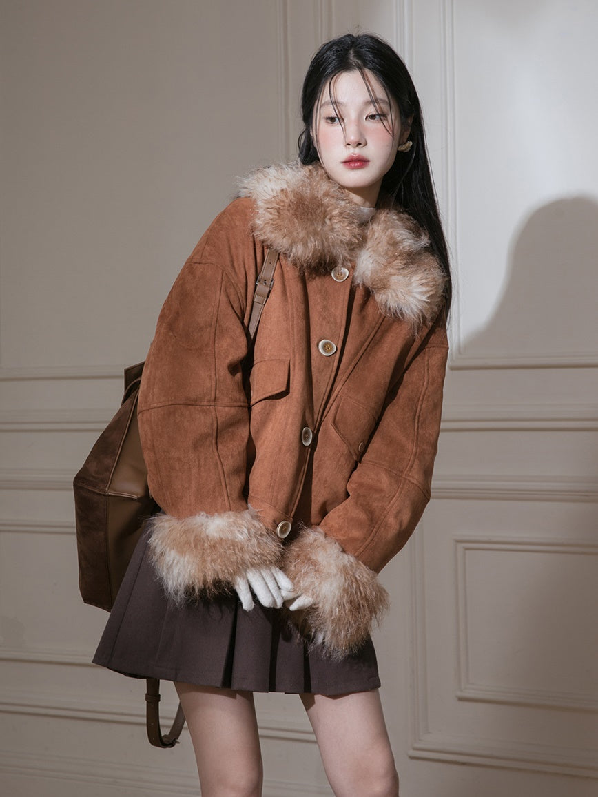 Fur Collar Short Down Jacket