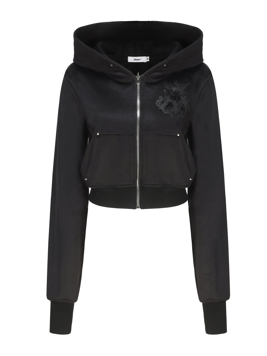 Reversible ZIP-Up Short Hooded Sweat