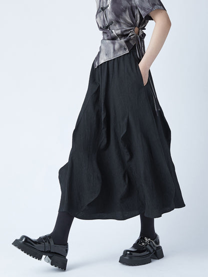 Irregular Wavy A-line Skirt