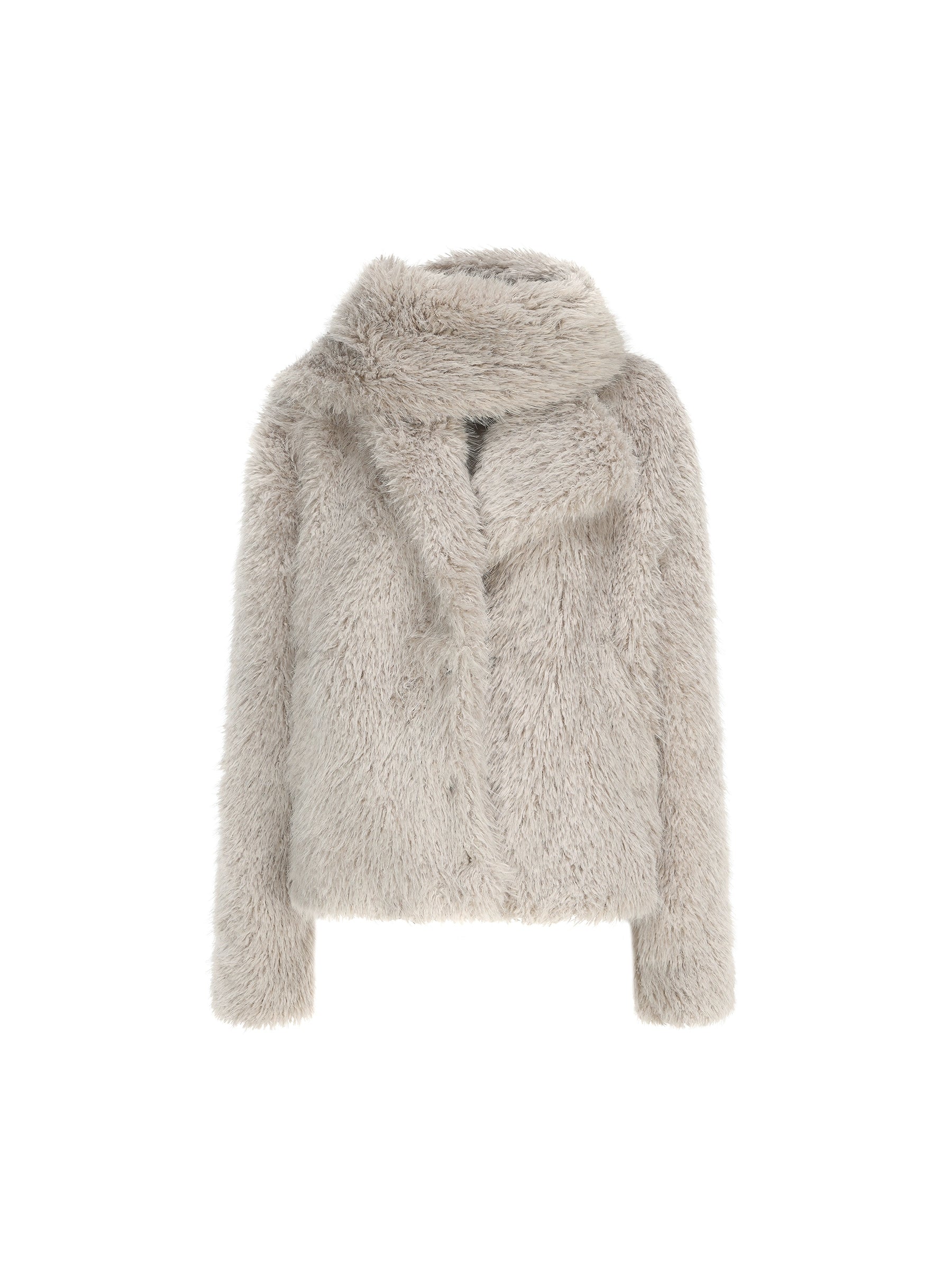 Plush Short Muffler Jacket