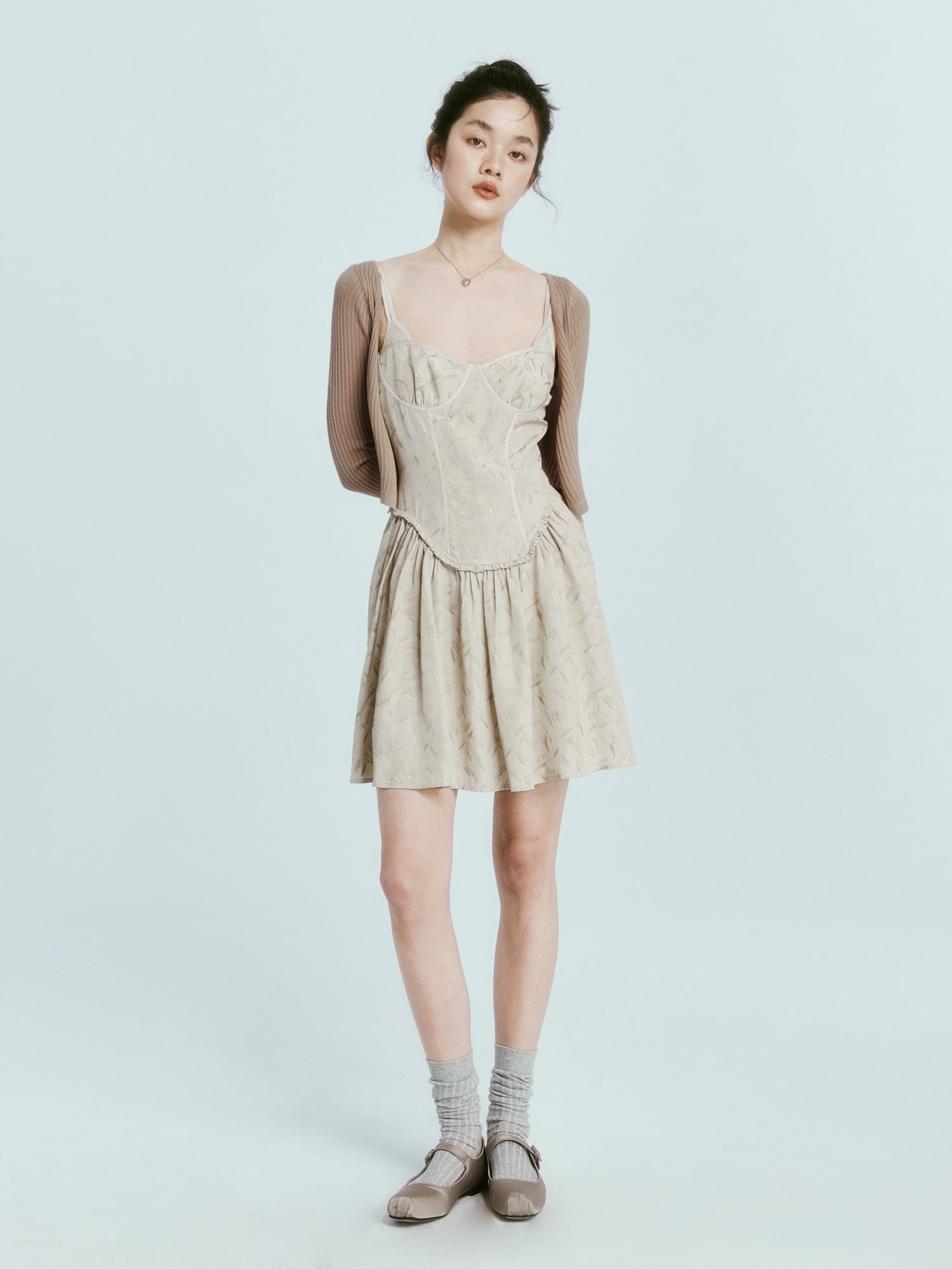 Jacquard Classical Slip Dress