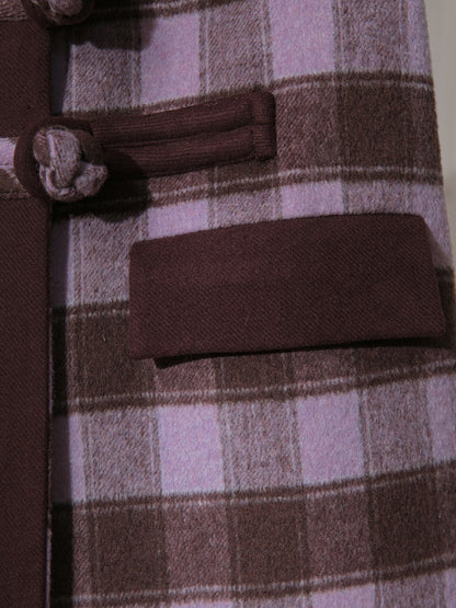 Plaid Long Chester Coat