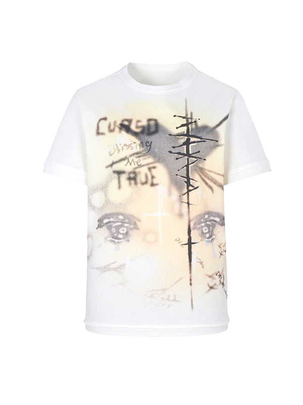 Printed Short-sleeved Slim ＆ Loose T-shirt