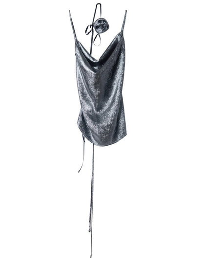 Loose Metal Silver Flower Camisole