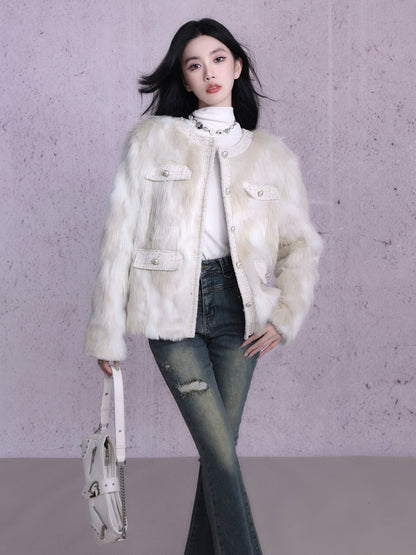 Eco-friendly Fur Plush Jacket