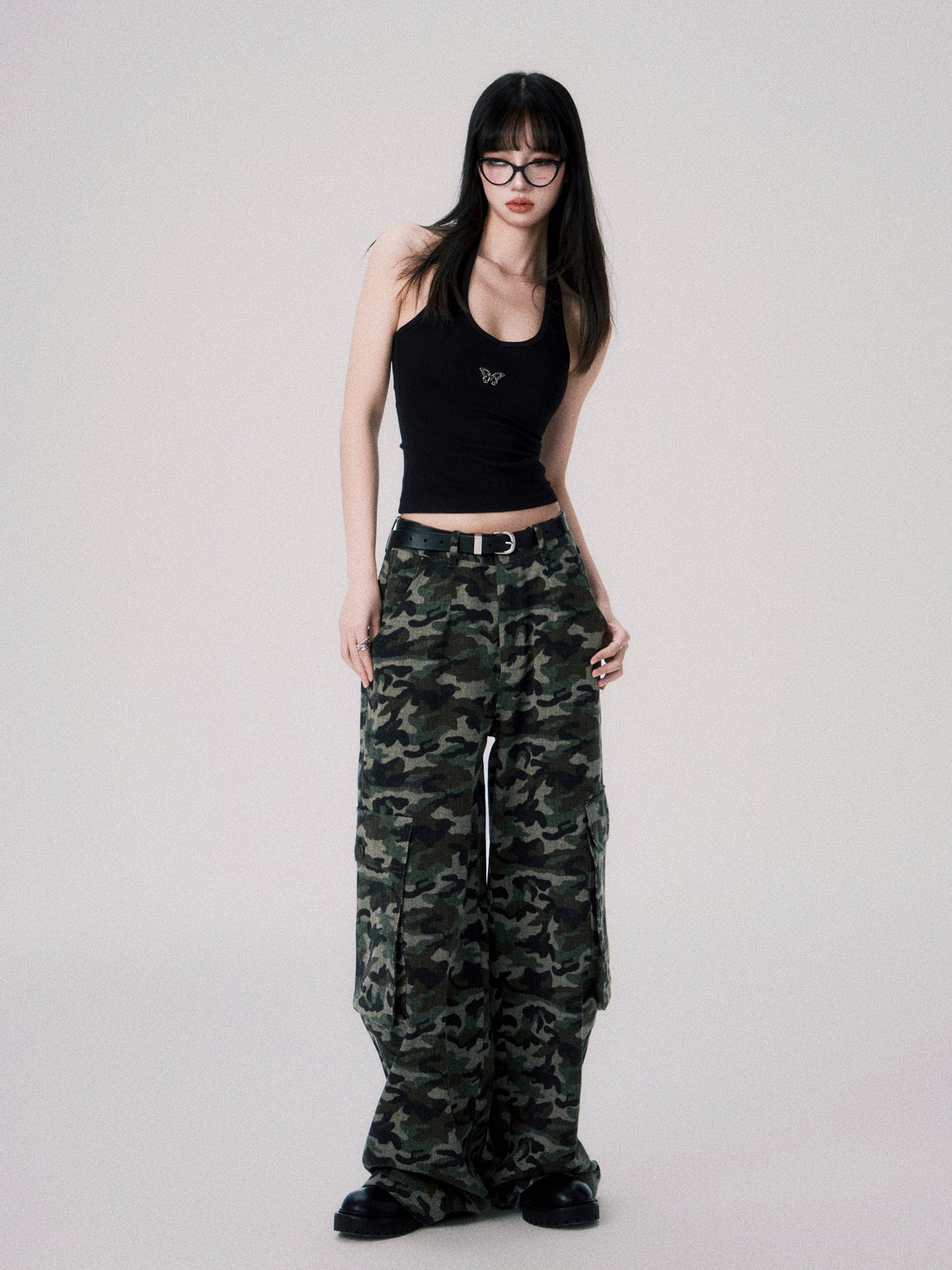 Loose Camouflage Cargo Pants
