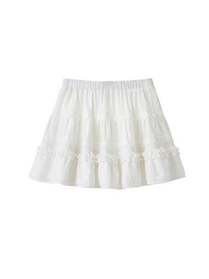 Jacquard Lace Cake Puffy Skirt