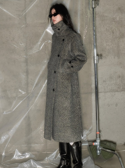 Loose Middle Length Belt Coat