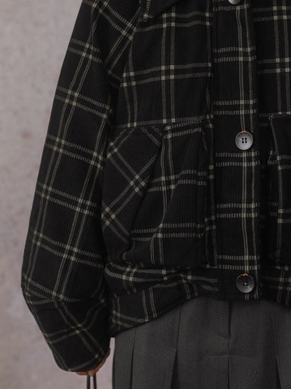 Veste à noubrous à plaid de conception détachable à la gueule