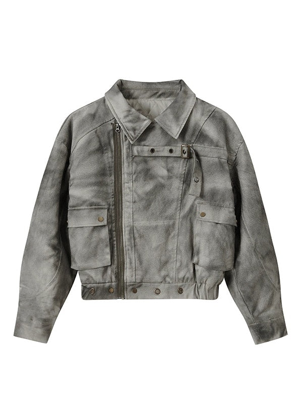 Niche Dirty Washed Distressed Short Jacket