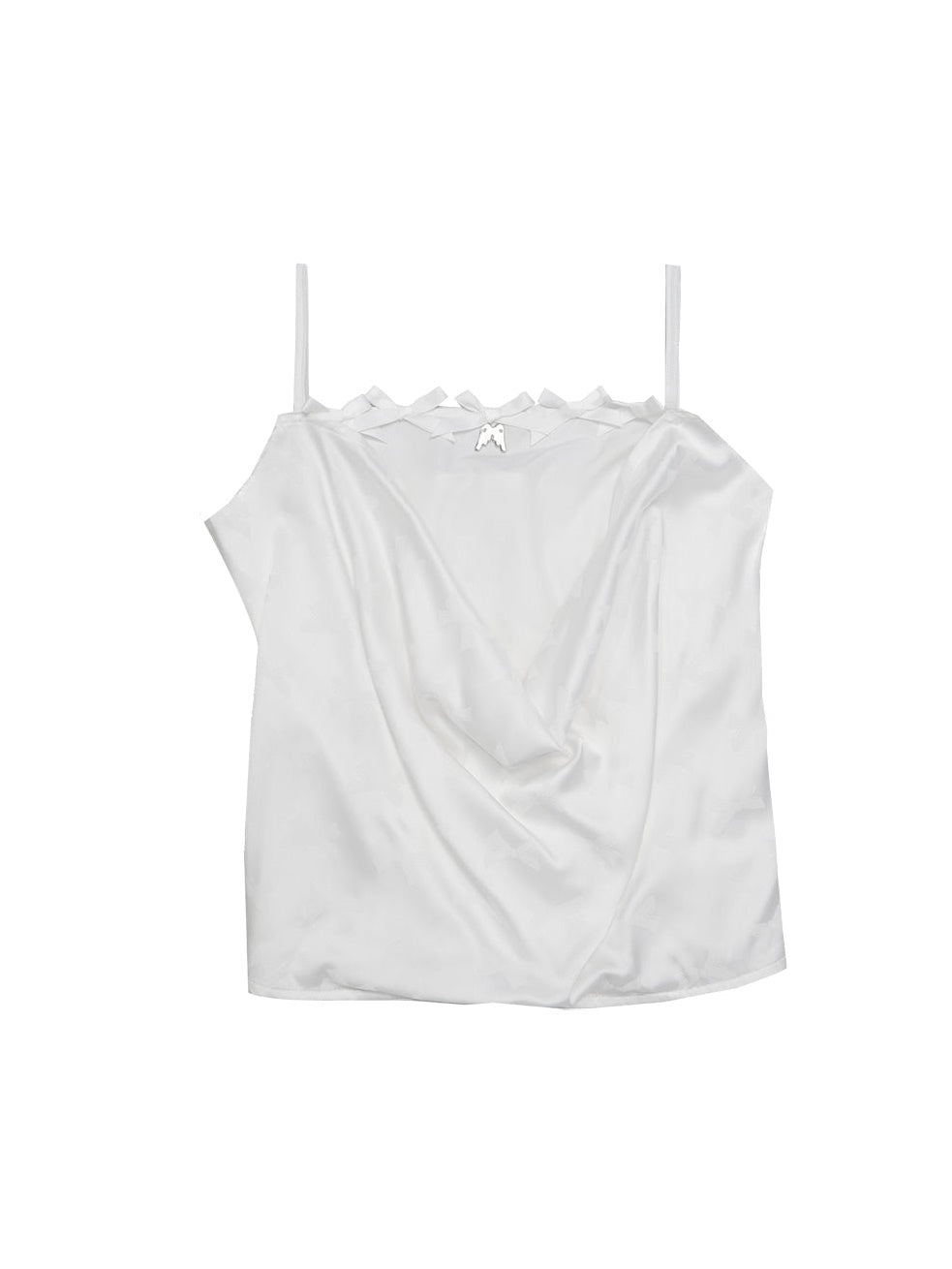 Fake Layered Back Lace-Up Camisole