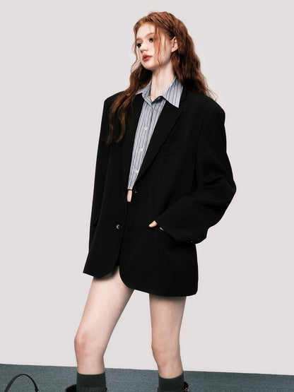 Shoulder Pad Loose Jacket