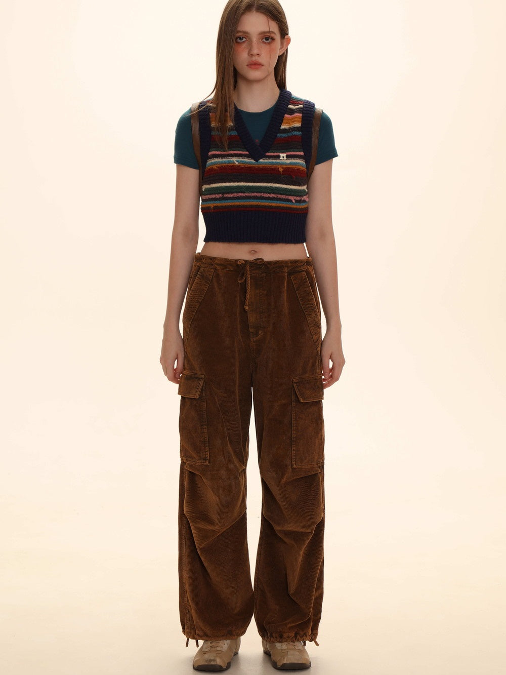 Corduroy Straight Casual Wide-Pants – ARCANA ARCHIVE