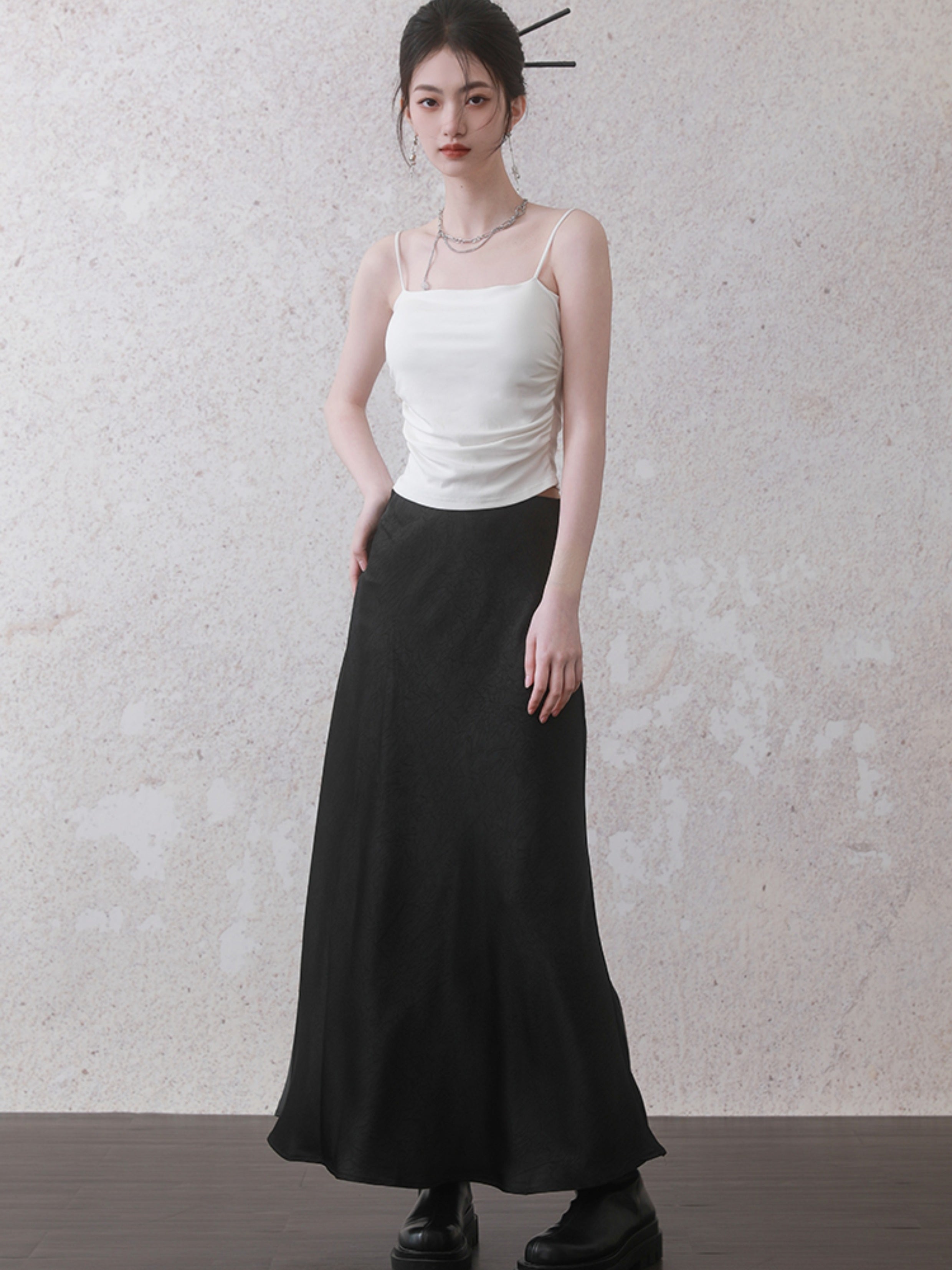 Washer Mermaid Long Skirt