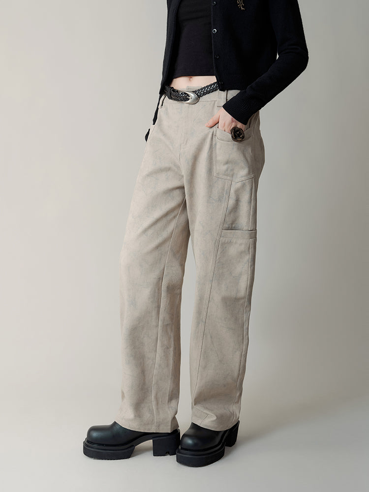 Stir-Dyed Loose Jeans