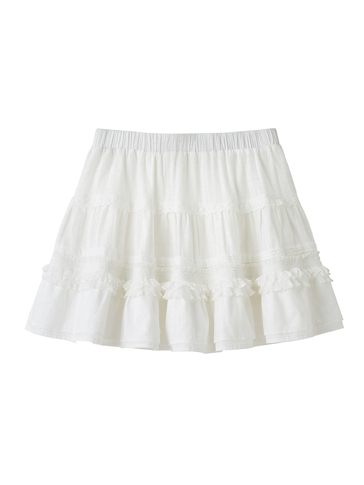 Jacquard Lace Cake Fluffy Skirt