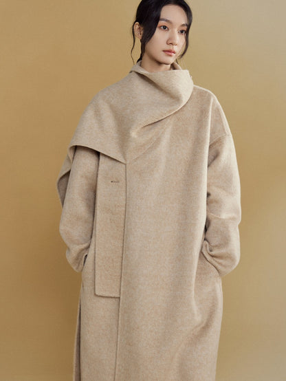 Wrap-style Long Double-sided Coat