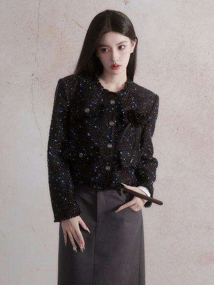 Starry Classic Tweed Jacket ＆ Pleat Skirt