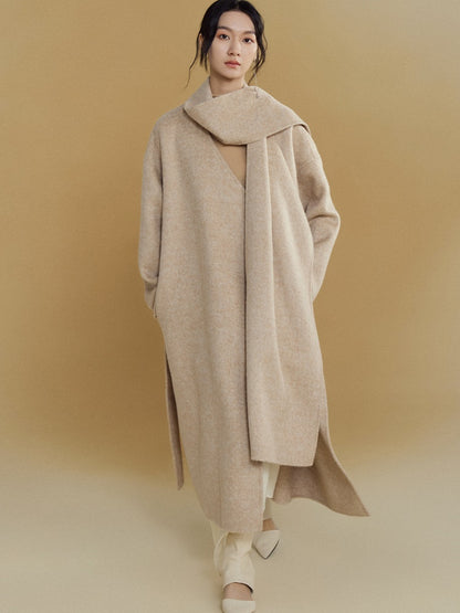 Wrap-style Long Double-sided Coat