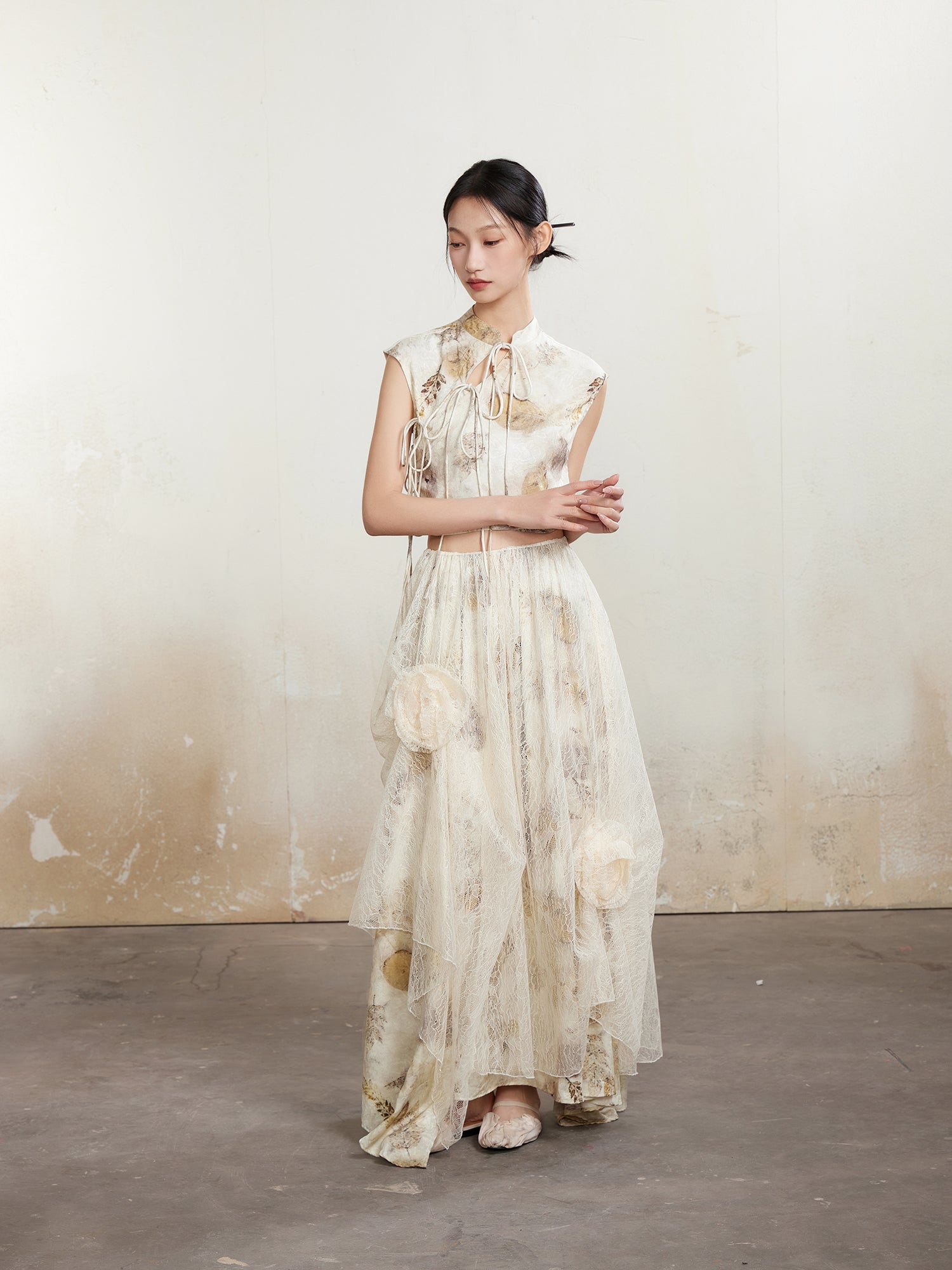 Lace Flower Fairy Long Skirt